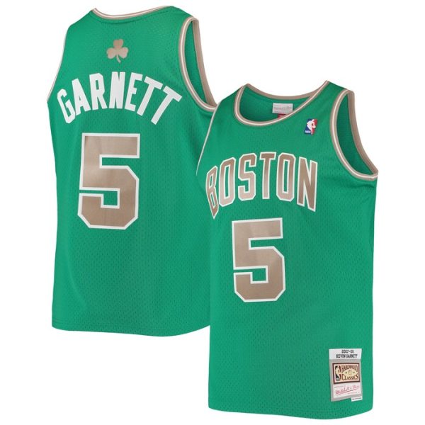 Kevin Garnett Boston Celtics M&N Hardwood Classics Swingman Jersey - Kelly Green