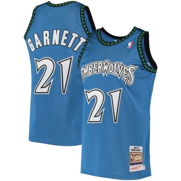 Kevin Garnett Minnesota Timberwolves M&N 2003/04 Hardwood Classics Jersey - Blue