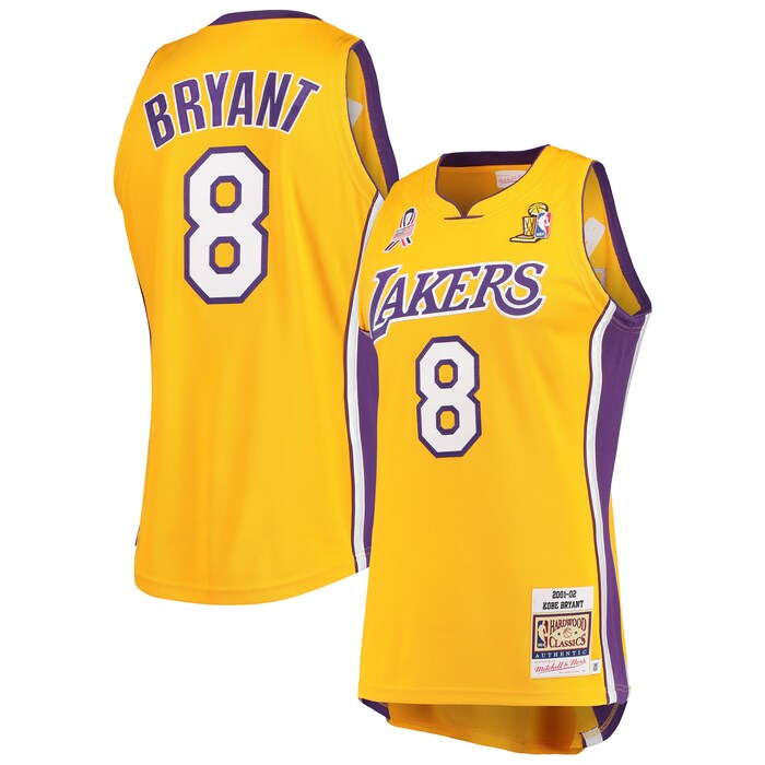 Kobe Bryant Los Angeles Lakers M&N 2001-02 Hardwood Classics Jersey ...