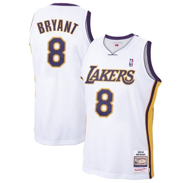 Kobe Bryant Los Angeles Lakers M&N 2003-04 Hardwood Classics Jersey - White