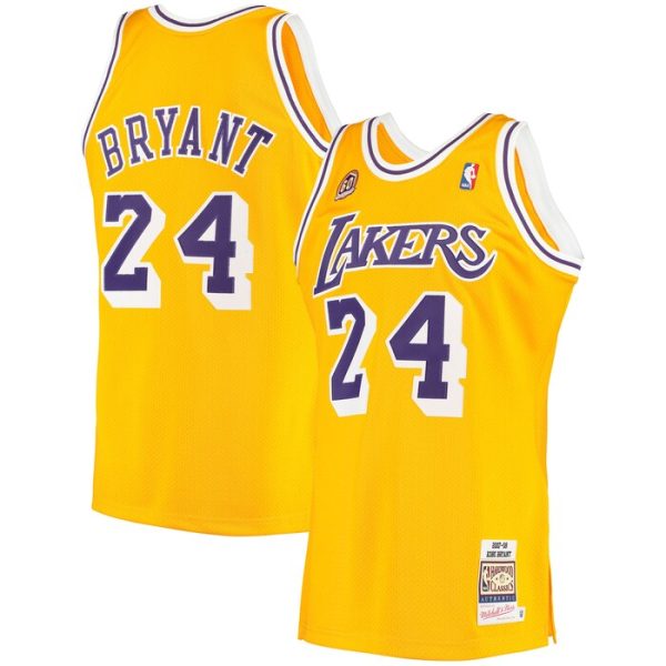 Kobe Bryant Los Angeles Lakers M&N 2007 Hardwood Classics Jersey - Gold