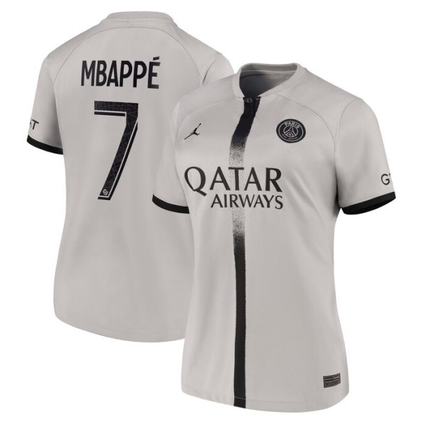 Kylian Mbappe Paris Saint-Germain Women 2022/23 Away Breathe Stadium Replica Player Jersey - Black