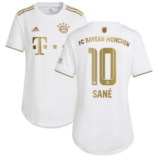 Leroy Sane Bayern Munich Women 2022/23 Away Replica Player Jersey - White