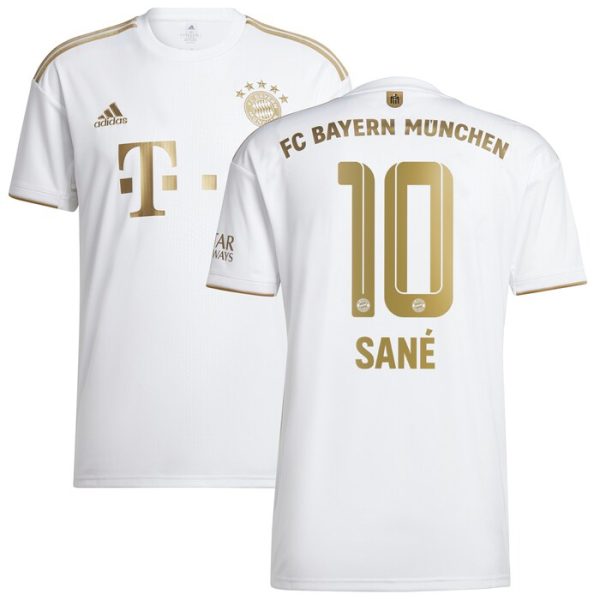 Leroy Sane Bayern Munich Youth 2022/23 Away Replica Player Jersey - White