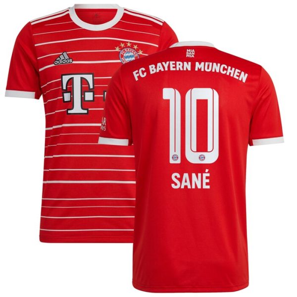 Leroy Sane Bayern Munich Youth 2022/23 Home Replica Player Jersey - Red