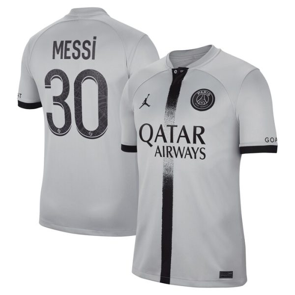 Lionel Messi Paris Saint-Germain 2022/23 Away Breathe Stadium Replica Player Jersey - Black