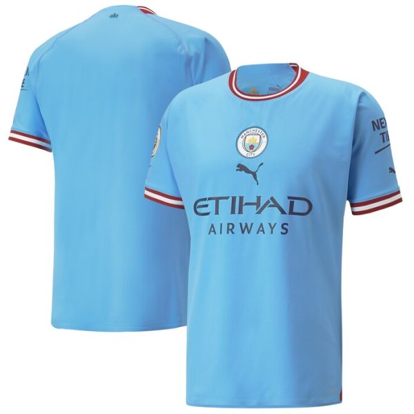 Manchester City Puma 2022/23 Home Blank Jersey - Sky Blue