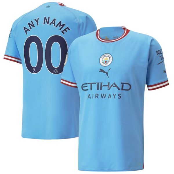 Manchester City Puma 2022/23 Home Custom Jersey - Sky Blue