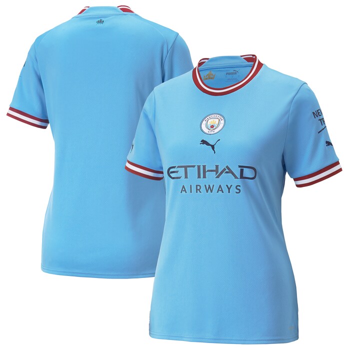 Manchester City Puma Women 202223 Home Replica Blank Jersey Sky Blue Choose Your Style With Us