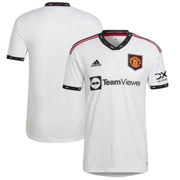 Manchester United 2022/23 Away Blank Replica Jersey - White