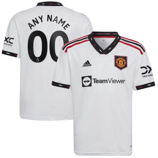 Manchester United Youth 2022/23 Away Custom Replica Jersey - White