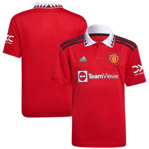 Manchester United Youth 2022/23 Home Replica Blank Jersey - Red