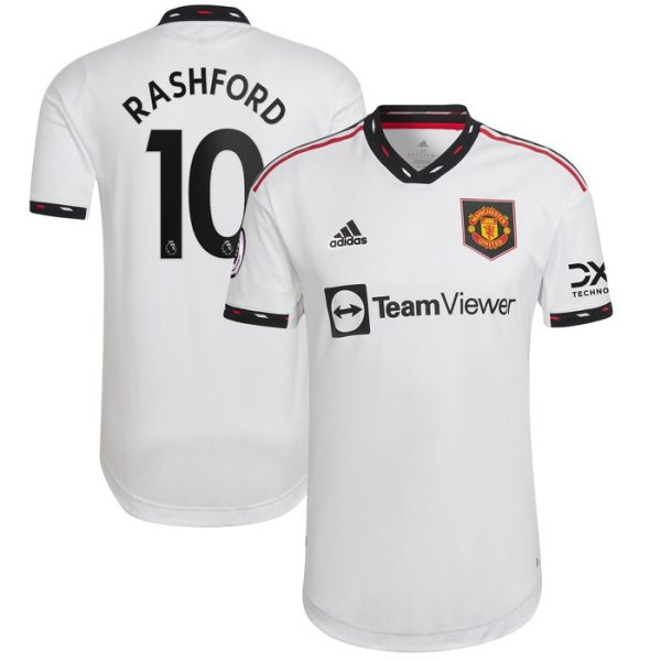 Marcus Rashford Manchester United 2022/23 Away Player Jersey - White