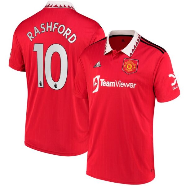 Marcus Rashford Manchester United 2022/23 Home Replica Player Jersey - Red