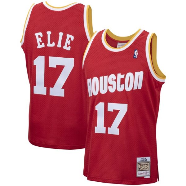 Mario Elie Houston Rockets M&N 1993-94 Hardwood Classics Swingman Jersey - Red