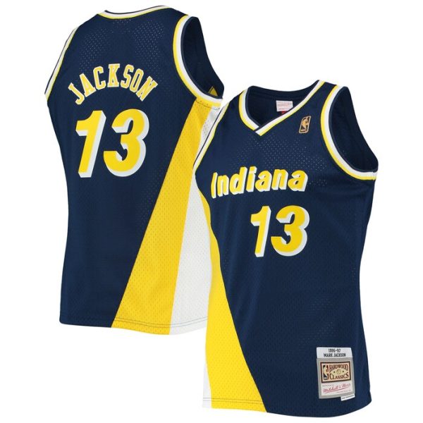 Mark Jackson Indiana Pacers M&N 1996-97 Hardwood Classics Swingman Jersey - Navy