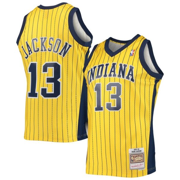 Mark Jackson Indiana Pacers M&N 1999-00 Hardwood Classics Swingman Jersey - Gold