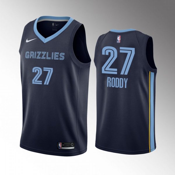Memphis Grizzlies David Roddy 2022 NBA Draft Colorado State Rams Navy #27 Jersey Icon Edition