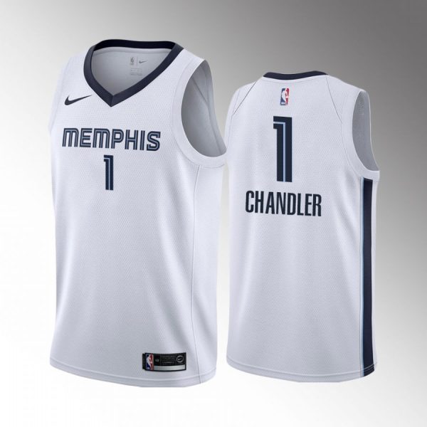 Memphis Grizzlies Kennedy Chandler 2022 NBA Draft Tennessee Volunteers White #1 Jersey Association Edition