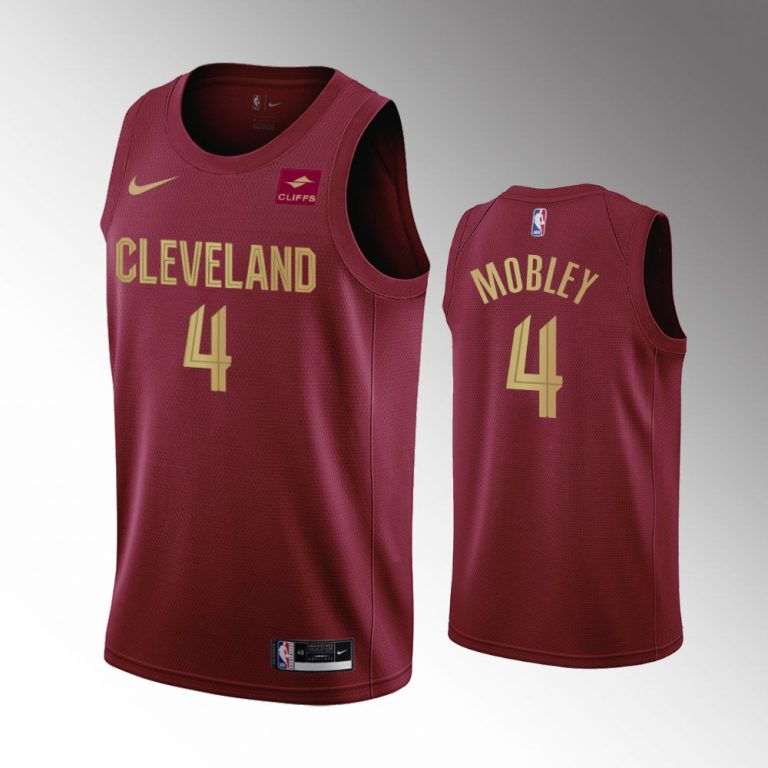 Men 2022-23 Icon Edition Cleveland Cavaliers #4 Evan Mobley Wine Swingman Jersey