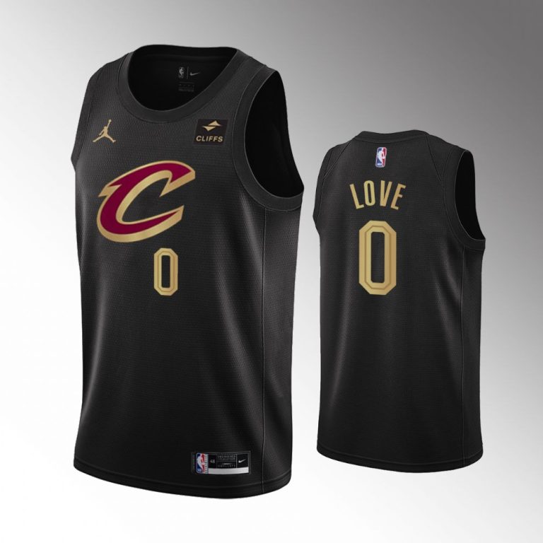 Men 2022-23 Statement Edition Cleveland Cavaliers #0 Kevin Love Black Swingman Jersey