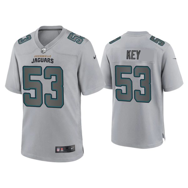 Men Arden Key Jacksonville Jaguars Gray Atmosphere Fashion Game Jersey