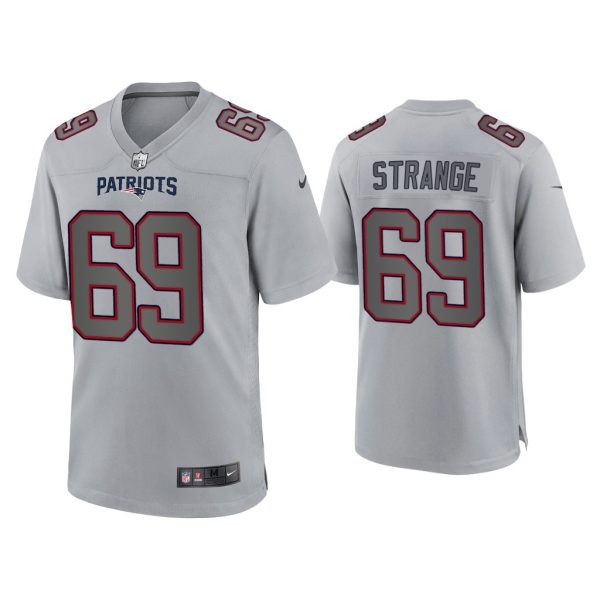 Men Cole Strange New England Patriots Gray Atmosphere Fashion Game Jersey