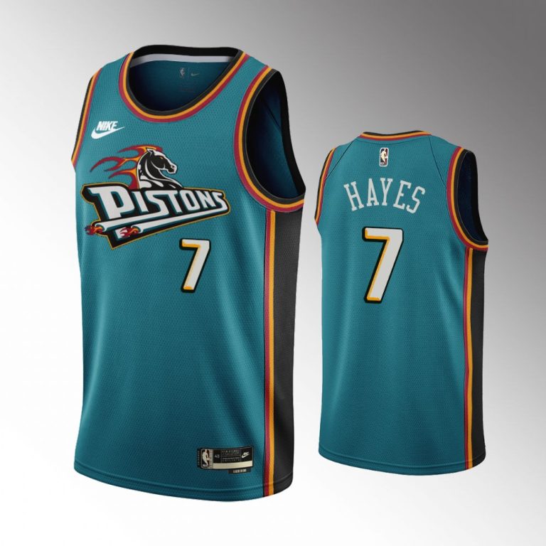 Men Detroit Pistons 2022-23 Classic Edition Teal #7 Killian Hayes Swingman Jersey