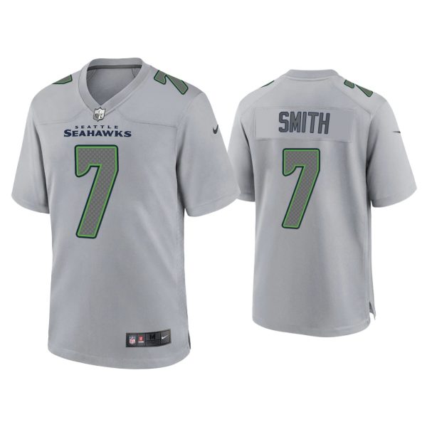 Men Geno Smith Seattle Seahawks Gray Atmosphere Fashion Game Jersey