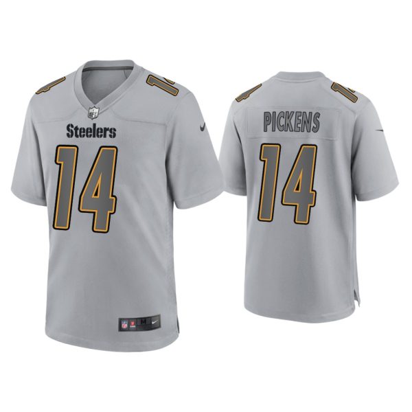 Men George Pickens Pittsburgh Steelers Gray Atmosphere Fashion Game Jersey