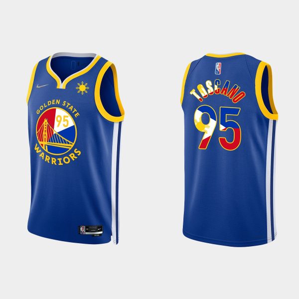 Men Golden State Warriors Juan Toscano-Anderson #95 Filipino Heritage Royal Icon Jersey