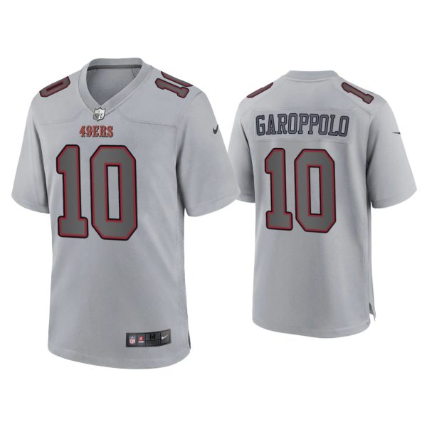 Men Jimmy Garoppolo San Francisco 49ers Gray Atmosphere Fashion Game Jersey