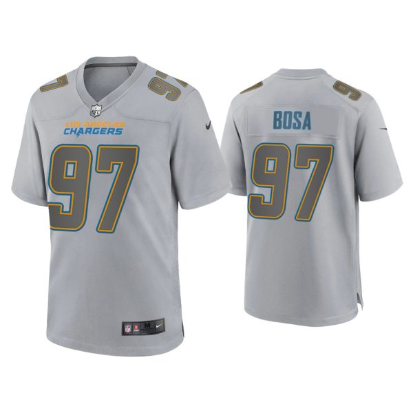 Men Joey Bosa Los Angeles Chargers Gray Atmosphere Fashion Game Jersey