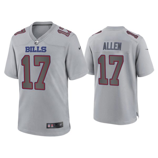 Men Josh Allen Buffalo Bills Gray Atmosphere Fashion Game Jersey