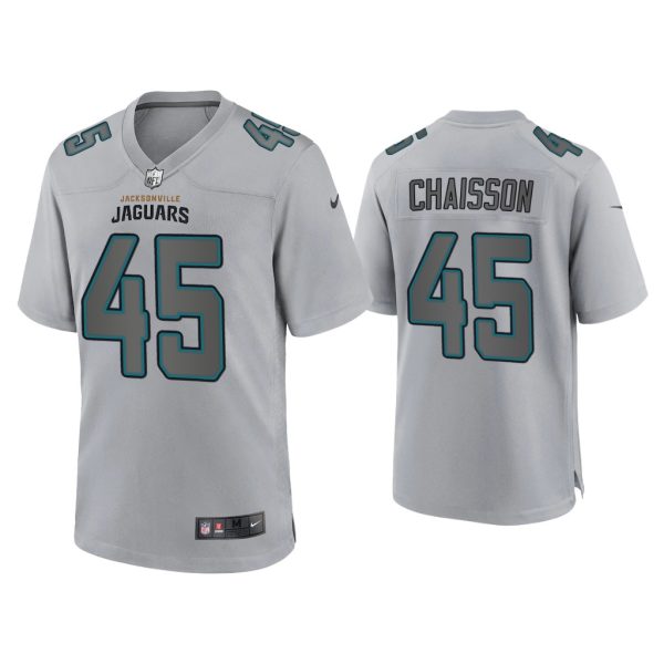 Men K'Lavon Chaisson Jacksonville Jaguars Gray Atmosphere Fashion Game Jersey