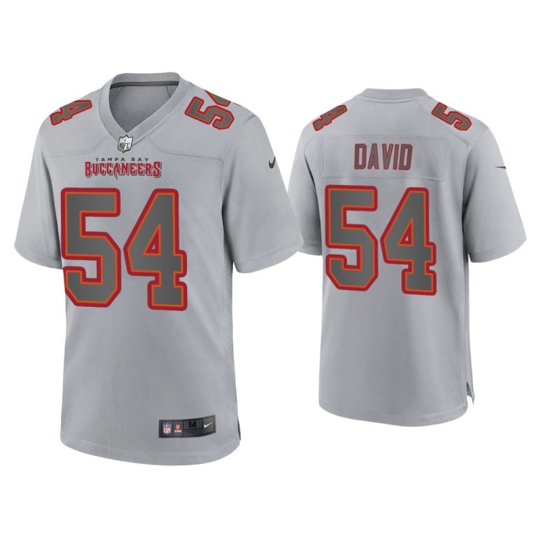 Men Lavonte David Tampa Bay Buccaneers Gray Atmosphere Fashion Game Jersey