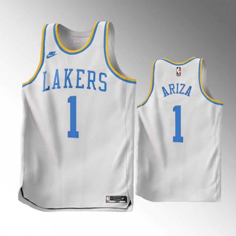 Men Los Angeles Lakers #1 Trevor Ariza 2022-23 Classic Edition White Jersey