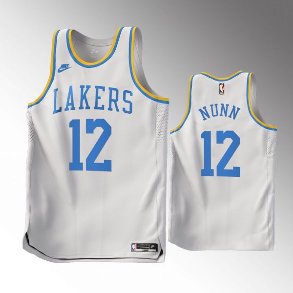 Men Los Angeles Lakers #12 Kendrick Nunn 2022-23 Classic Edition White Jersey