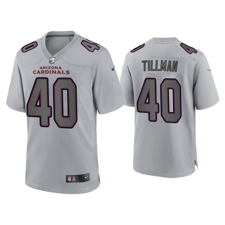 Men Pat Tillman Arizona Cardinals Gray Atmosphere Fashion Game Jersey