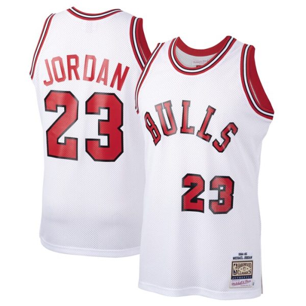 Michael Jordan Chicago Bulls M&N 1984-85 Hardwood Classics Rookie Jersey - White