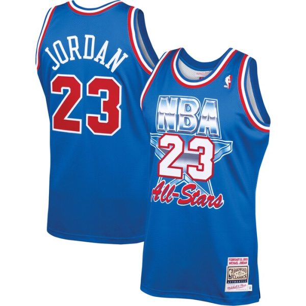 Michael Jordan M&N 1993 NBA All-Star Game Eastern Conference Hardwood Classics Jersey - Royal