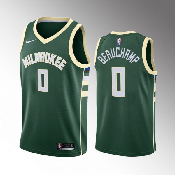 Milwaukee Bucks MarJon Beauchamp 2022 NBA Draft #0 Green Jersey Icon Edition