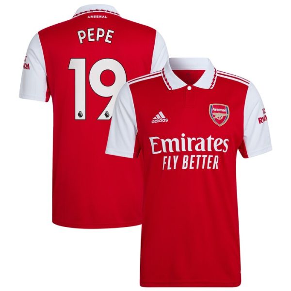 Nicolas Pepe Arsenal 2022/23 Home Replica Player Jersey - Red