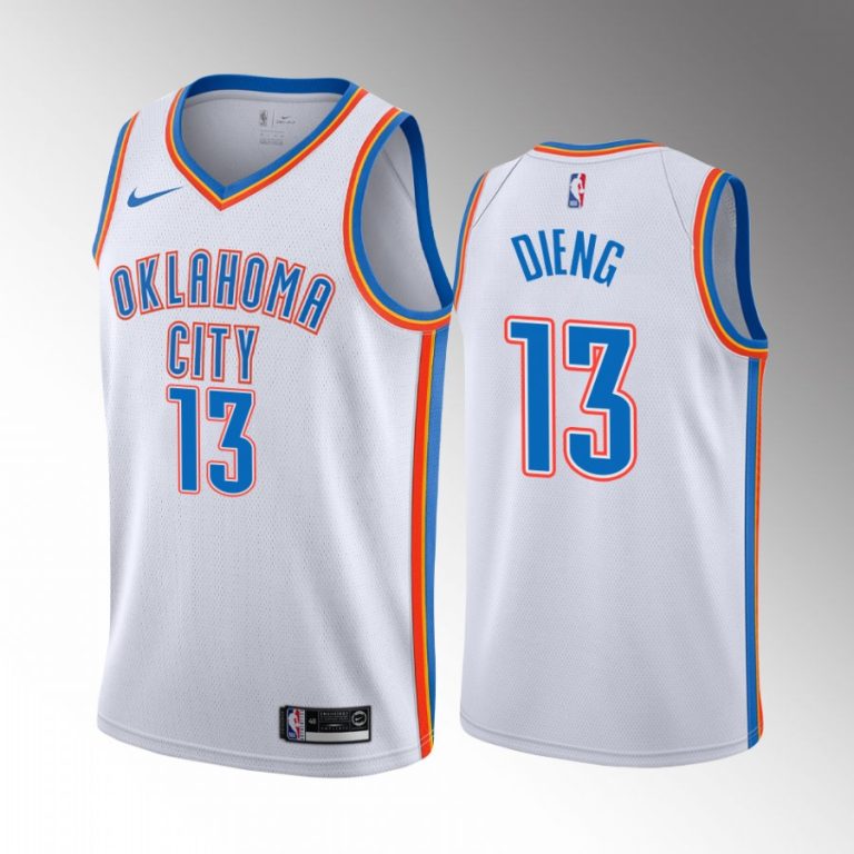 Oklahoma City Thunder Ousmane Dieng 2022 NBA Draft White #13 Jersey Association Edition