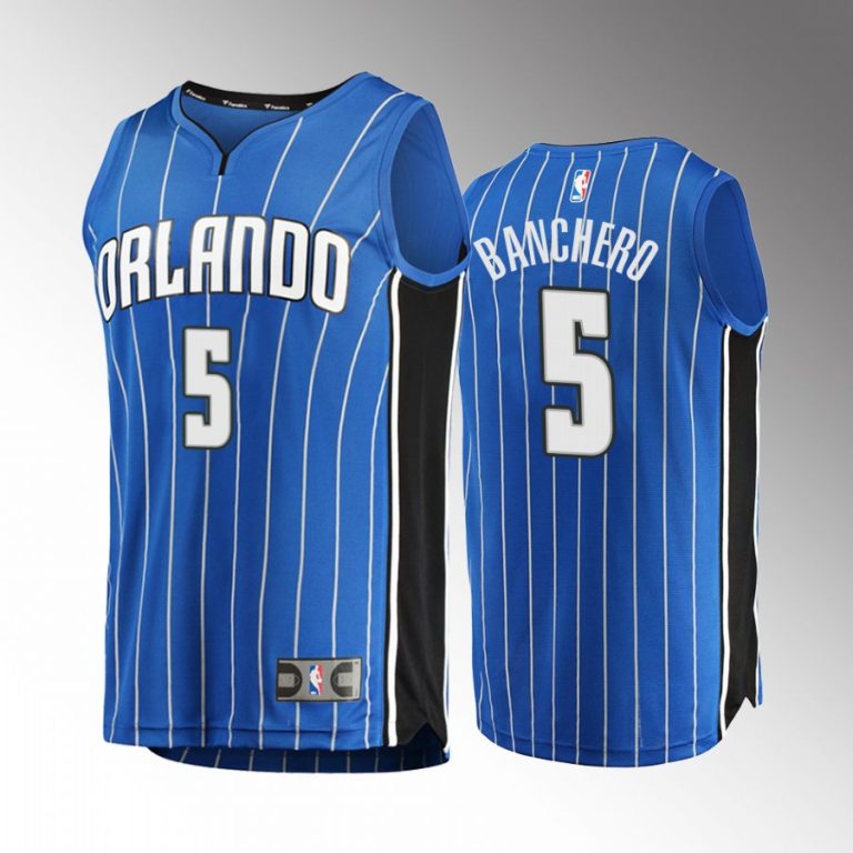 Orlando Magic Paolo Banchero 2022 NBA Draft Duke Blue Devils Blue #5 Jersey Replica