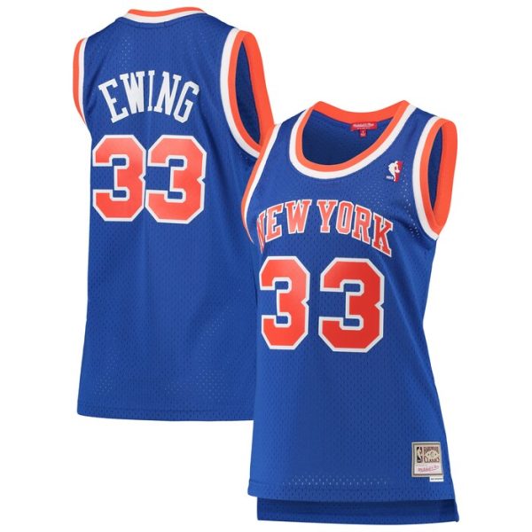 Patrick Ewing New York Knicks M&N Women 1991-92 Hardwood Classics Swingman Jersey - Blue