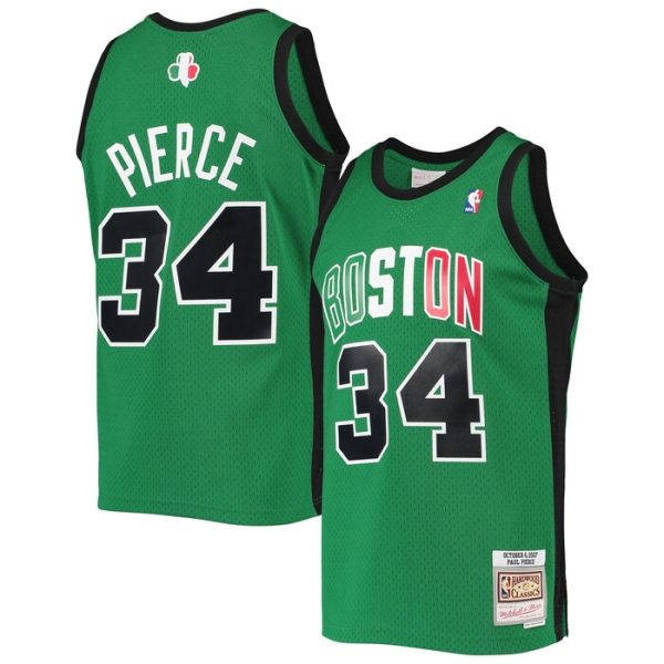 Paul Pierce Boston Celtics M&N 2007-08 Hardwood Classics Alternate Swingman Jersey - Kelly Green