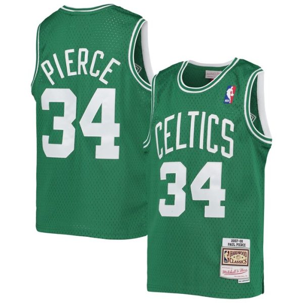 Paul Pierce Boston Celtics M&N Youth 2007-08 Hardwood Classics Swingman Jersey - Kelly Green