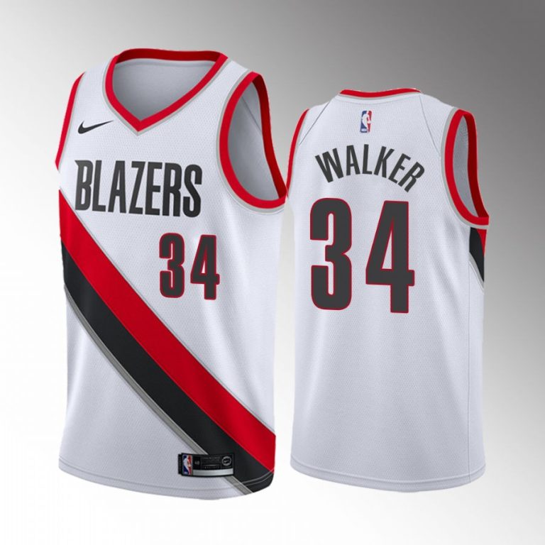 Portland Trail Blazers Jabari Walker 2022 NBA Draft #34 White Jersey Association Edition NColorado Buffaloes