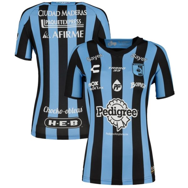Queretaro FC Charly Women 2022/23 Home Blank Jersey - Black/Blue